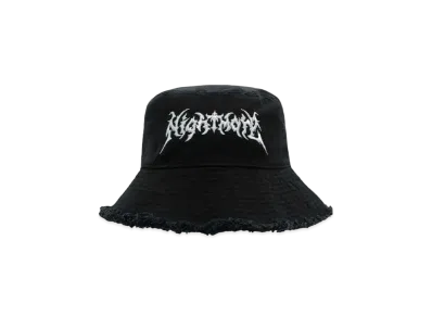 el conductorH COTTON BUCKET HAT 'NIGHTMARE "BLACKxWHITE"
