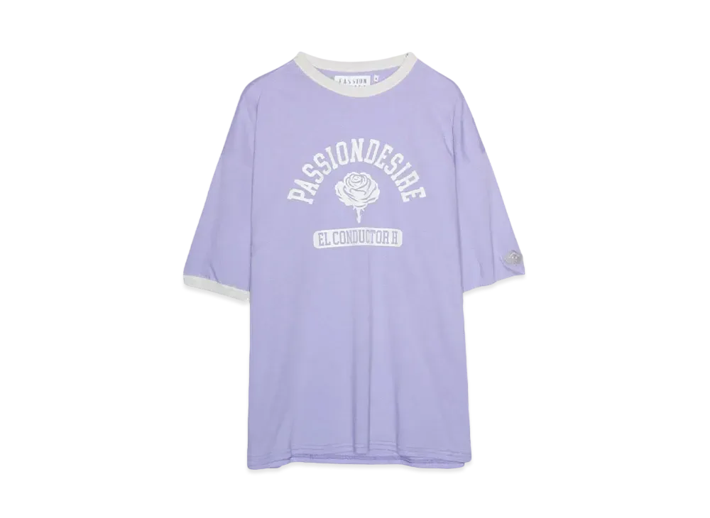 el conductorH OVERSIZED TRIM T-SHIRT 'ROSE "LAVENDER"