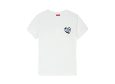 KENZO 'JUNGLE HEART' Embroidery Classic T-shirt "Off White"