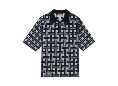 KENZO 'WEAVE' Embroidery Polo "Black"
