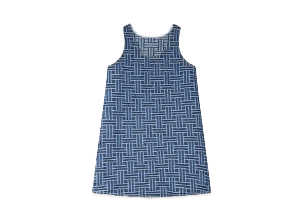 KENZO 'WEAVE' Three Hole Dress "Medium Stone Blue Denim"