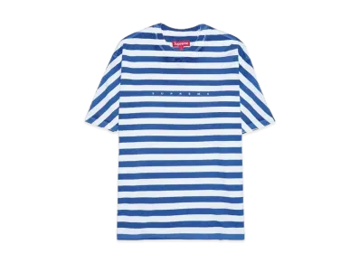 Supreme Overprint Stripe S/S Top "Navy"