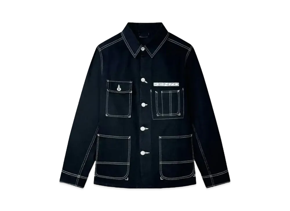 KENZO 'BUSINESS' Relax Workwear Jacket "Rinse Black Denim"