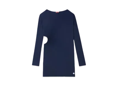 KENZO Sunray Pleats Short Dress "Blue Black"