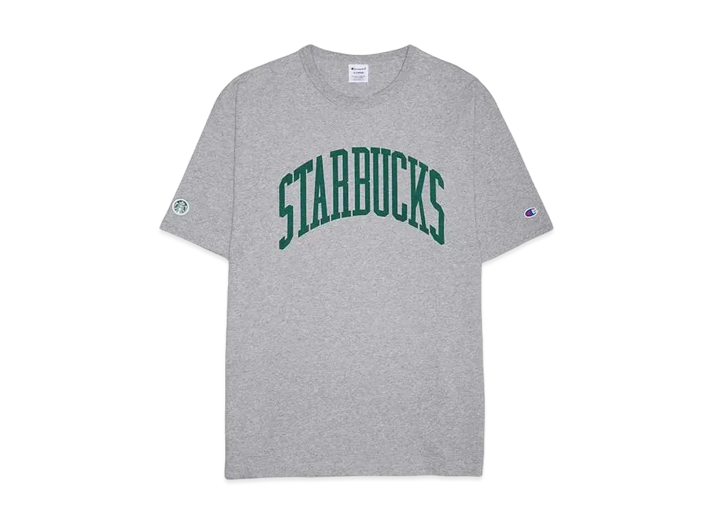 STARBUCKS x BEAMS x Champion Heavyweight T-shirt "Gray"