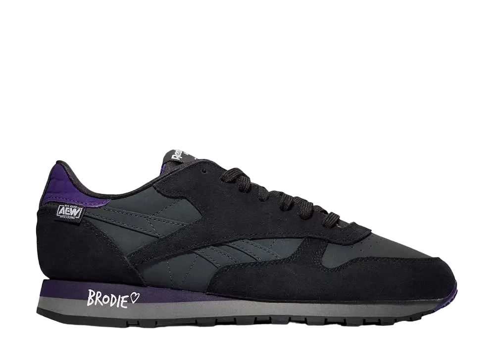 AEW × リーボック クラシックレザー ブロディ・リー "ブラック/パープル"