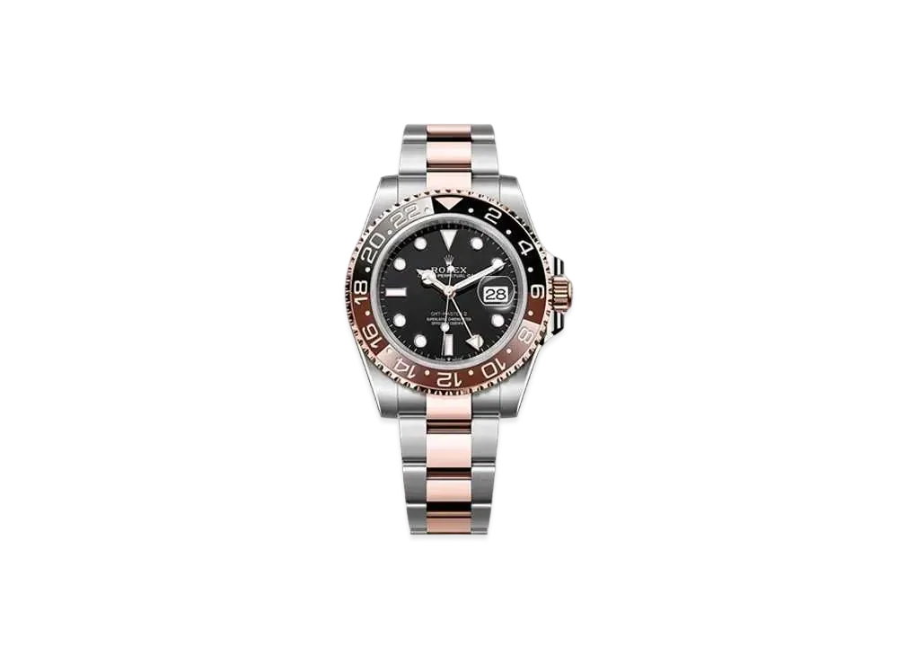 ROLEX GMT Master II Oyster Perpetual Date Black Dial "Oyster Steel/Everose Gold" 126711CHNR