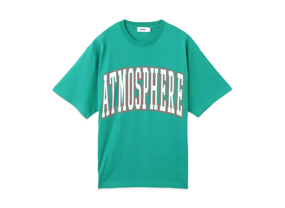 atmos College Logo Crack Print T-shirt "Green"