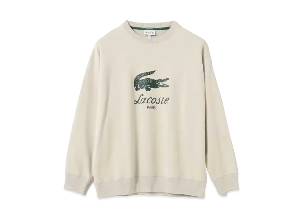 BEAMS LACOSTE for BEAMS / Custom Logo Sweatshirt "Buq/Hammam"