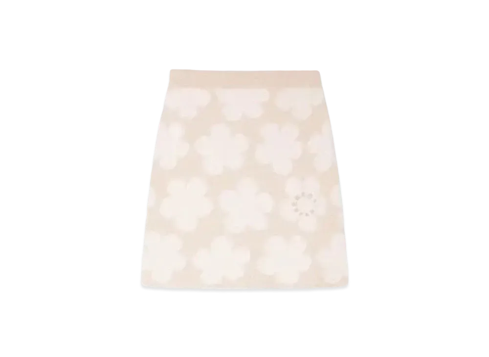 KENZO 'HANA DOTS' Mini Skirt "Beige"