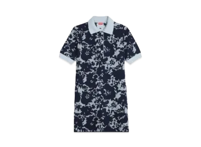 KENZO 'FLOWER CAMO' Dress "Midnight Blue"