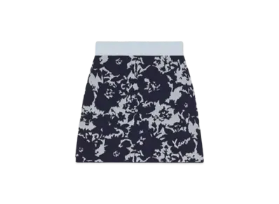 KENZO 'FLOWER CAMO' Skirt "Midnight Blue"