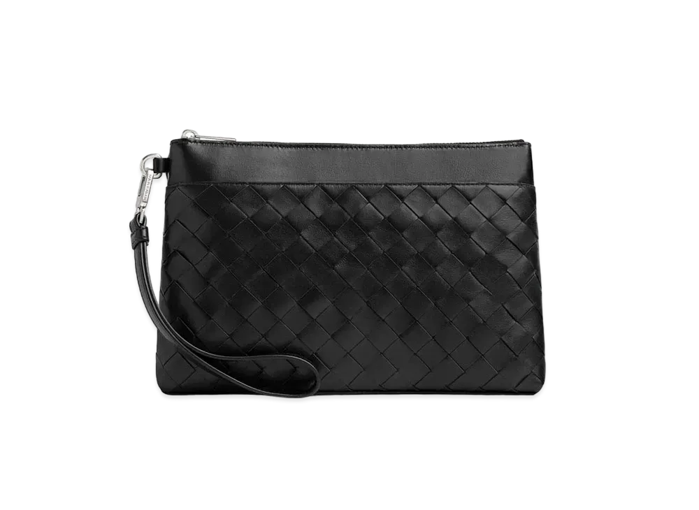 Bottega Veneta Intrecciato Prism Pouch "Black"