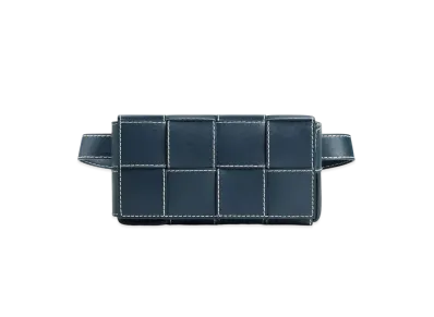 Bottega Veneta Cassette Belt Bag "Deep Blue/Natural"