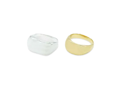 KNOWHOW Twin Ring "SILVER/18KGP"
