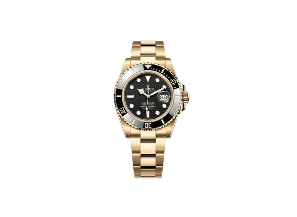 ROLEX Submariner Oyster Perpetual Date 41mm "18ct Yellow Gold/Black" 126618LN