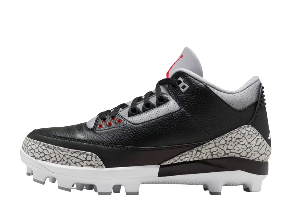 ナイキ エアジョーダン3 ベースボール クリート "ブラックセメント"