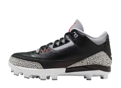 Nike Air Jordan 3 Baseball Cleat "Black Cement"