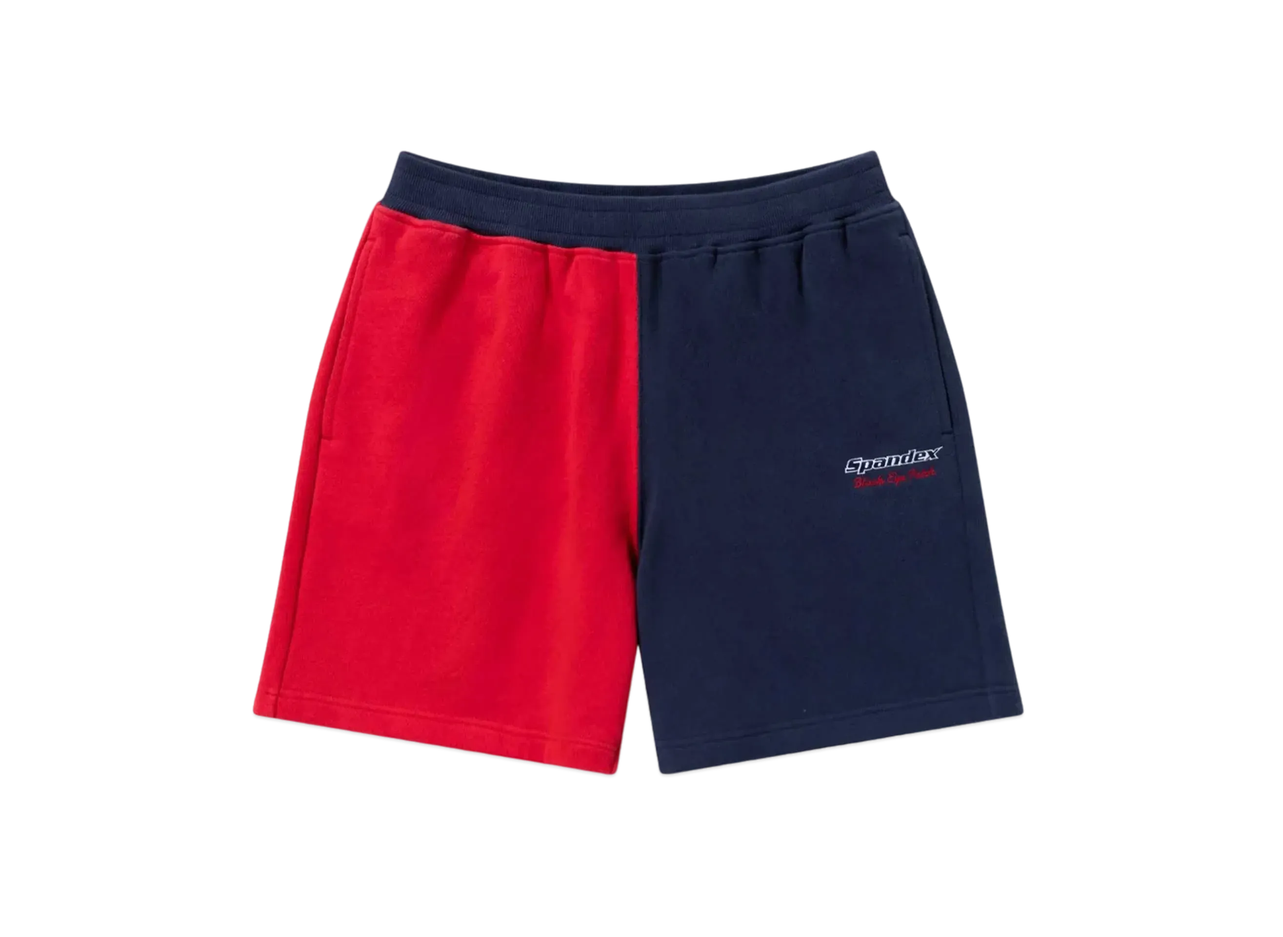 BlackEyePatch Spandex Logo 2 Tone Sweat Shorts "Red/Navy"
