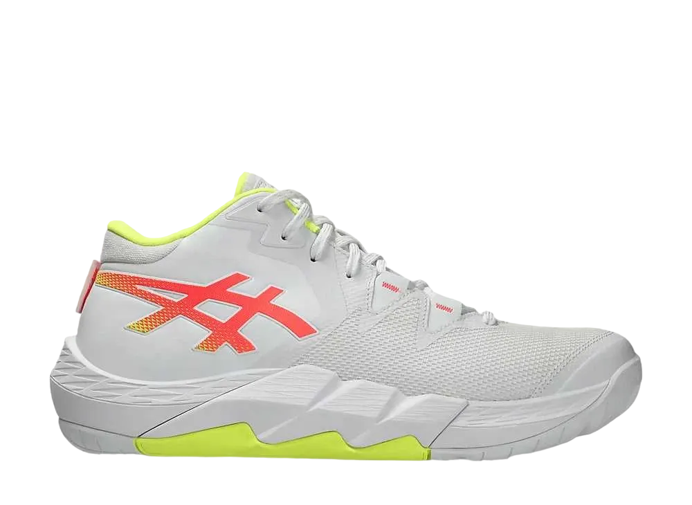 アシックス アンプレアルス2 ワイド "ホワイト/サンライズレッド"