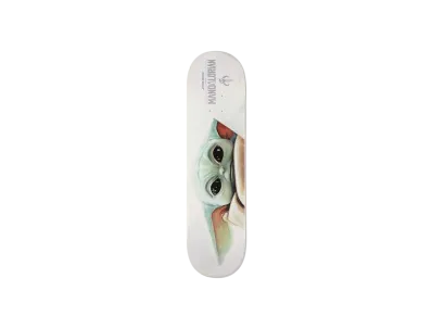 WIND AND SEA The Mandalorian WDS Skate Deck / Grogu "White"