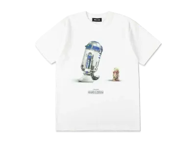 WIND AND SEA The Mandalorian WDS Tee / R2-D2 & Grogu "White"