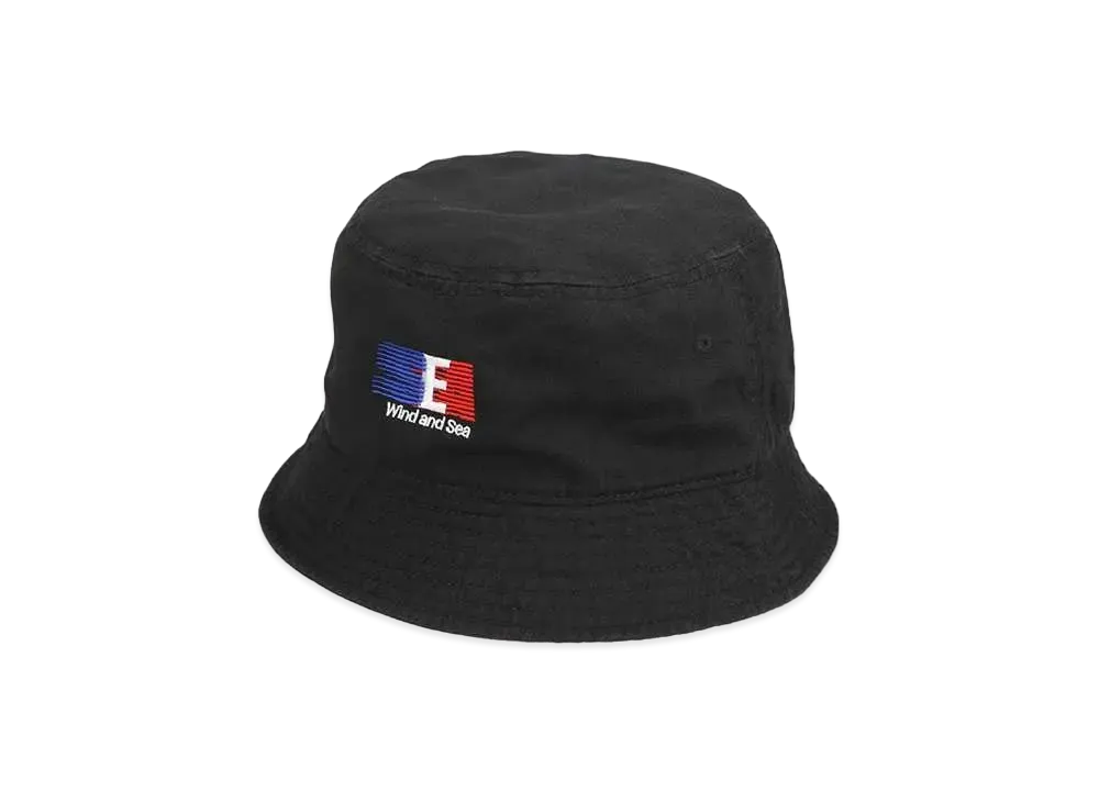 WIND AND SEA Tricolore Slide Sea Hat "Black"