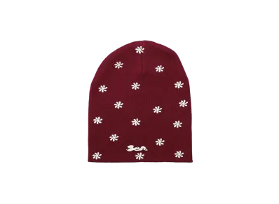 WIND AND SEA Logo Single Knit Cap "Burgundy"