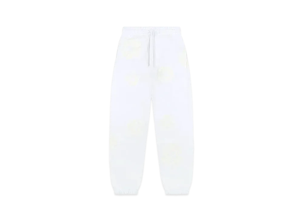 DENIM TEARS Mono Cotton Wreath Sweat Pants "White"