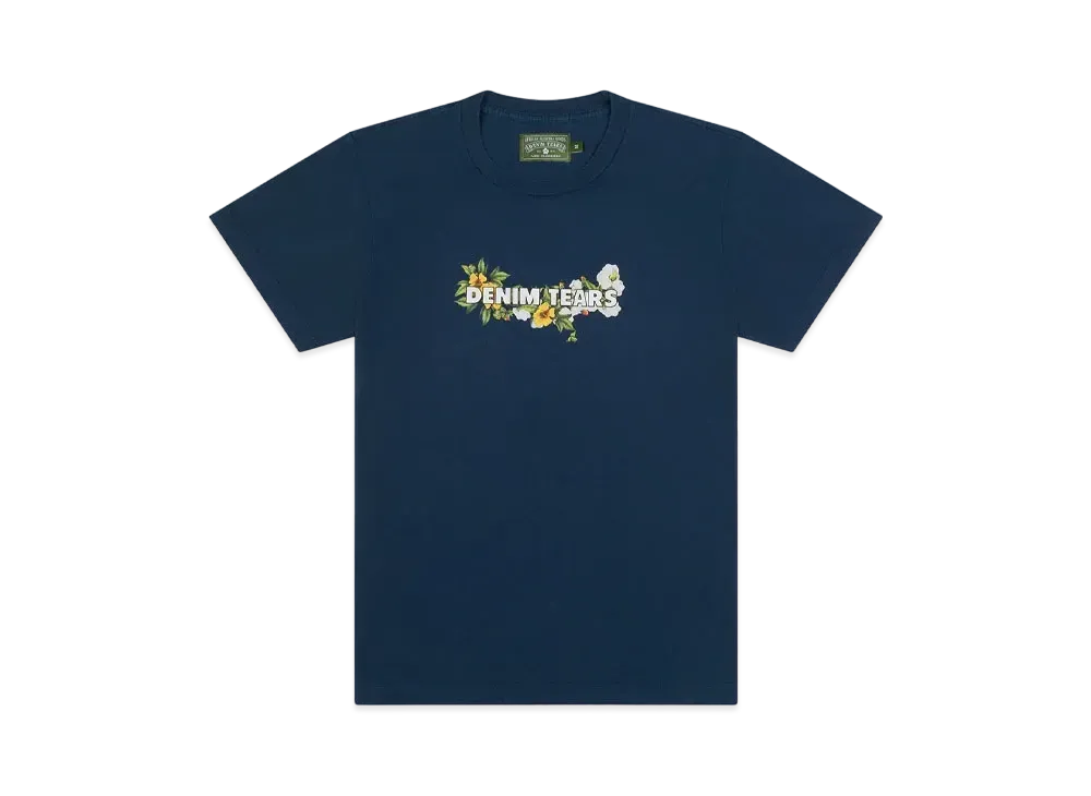 DENIM TEARS Logo Tee "Navy"