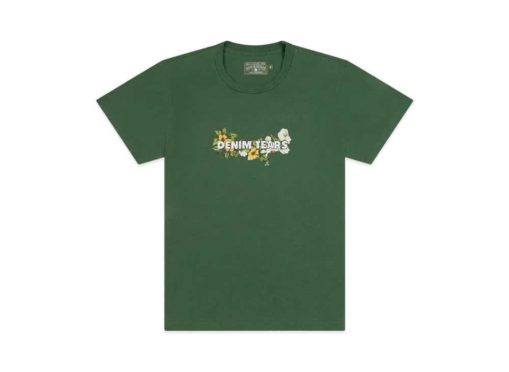 DENIM TEARS Logo Tee "Green"