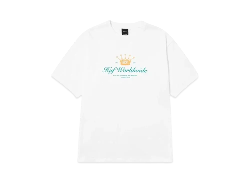 HUF Summer Splash Collection The Crown Tee "White"