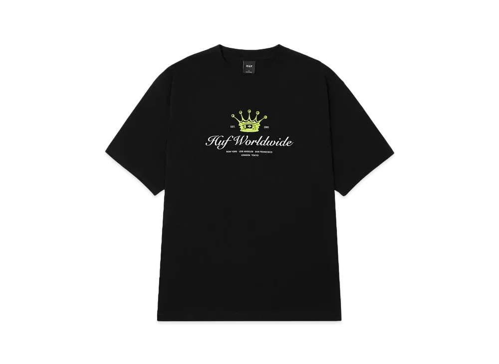 HUF Summer Splash Collection The Crown Tee "Black"
