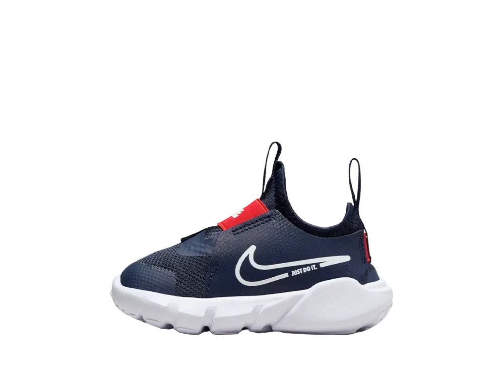ナイキ TD フレックスランナー2 "ミッドナイトネイビー/ホワイト/ピカンテレッド" (キッズ)