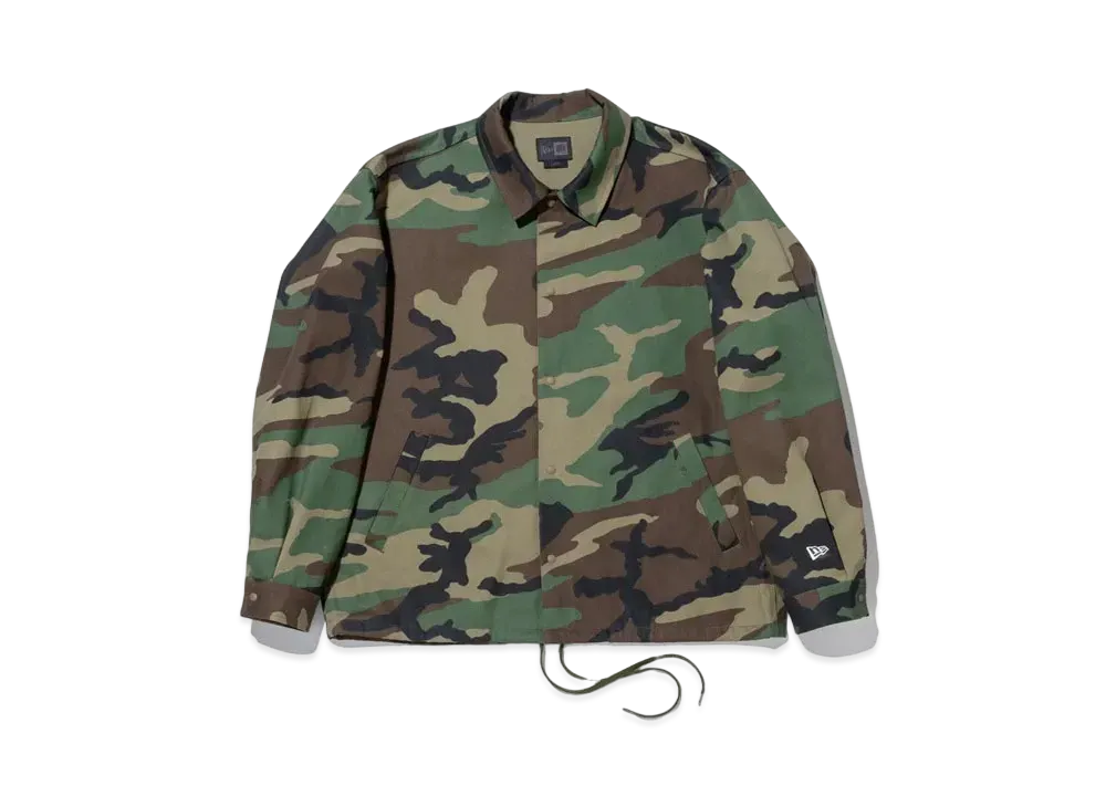 NEW ERA BLACK LABEL SS24 Coach Jacket "Woodland Camo"