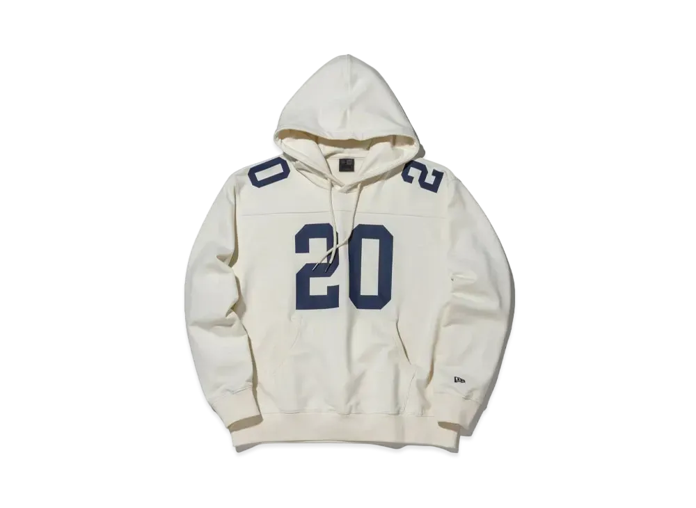 NEW ERA BLACK LABEL SS24 Numbering Fleece Oversized Sweatshirt Pullover Hoodie "Off White"