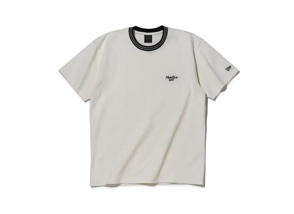 NEW ERA BLACK LABEL SS24 Mini Logo Short Sleeve Heavyweight Cotton T-Shirt "Off White"