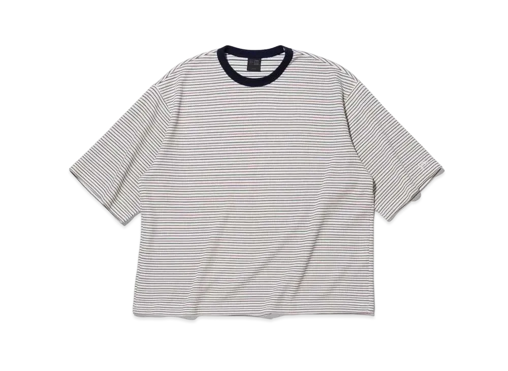 NEW ERA BLACK LABEL SS24 Short Sleeve Oversized Border Waffle T-Shirt "Off White"