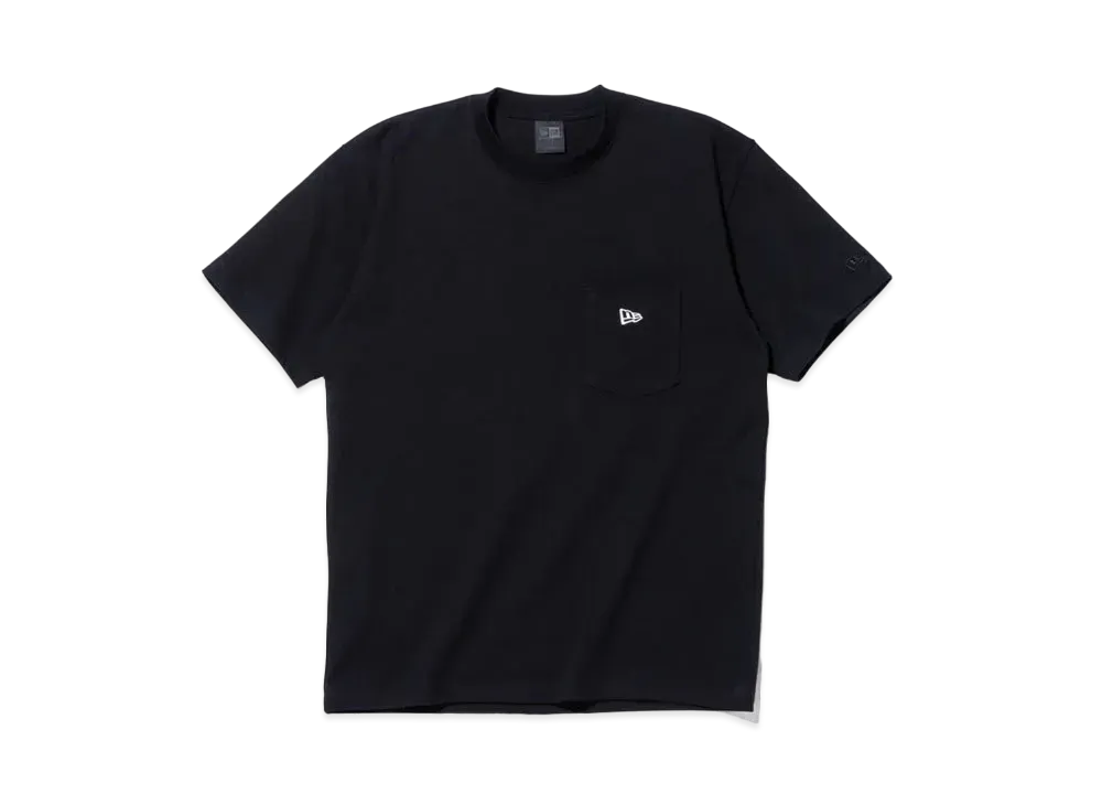 NEW ERA BLACK LABEL SS24 Short Sleeve Heavyweight Cotton Pocket T-Shirt "Black"