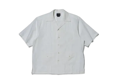 NEW ERA BLACK LABEL SS24 Short Sleeve Cotton Linen Cuba Shirt "Off White"