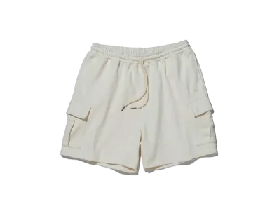 NEW ERA BLACK LABEL SS24 Sweat Cargo Short Pants "Off White"