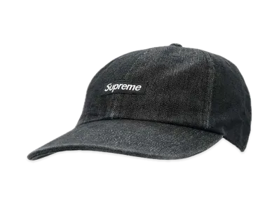 Supreme Cordura Denim Small Box 6-Panel "Black"