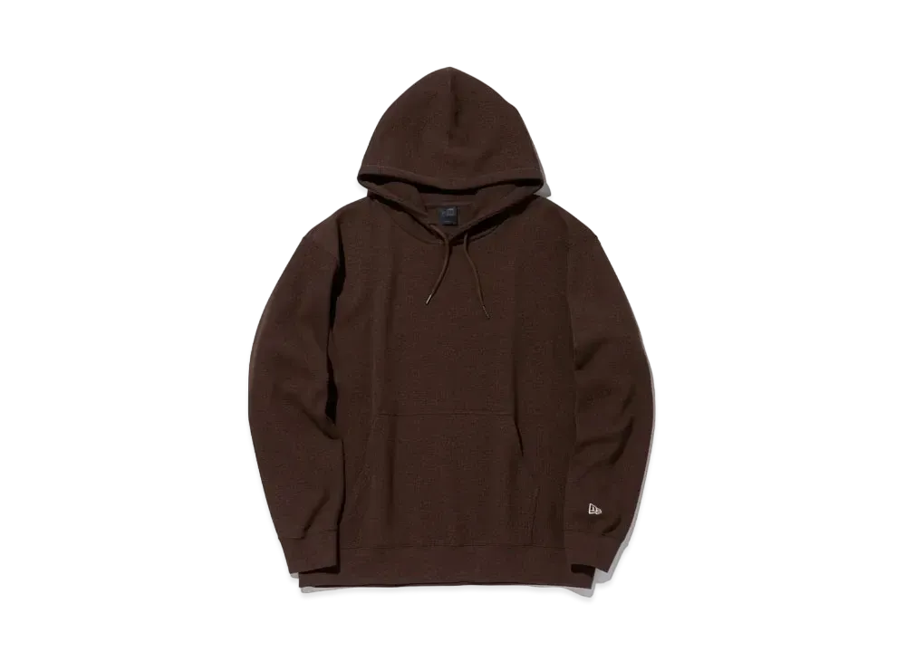 NEW ERA BLACK LABEL FW23 Oversized Waffle Pullover Hoodie "Walnut"