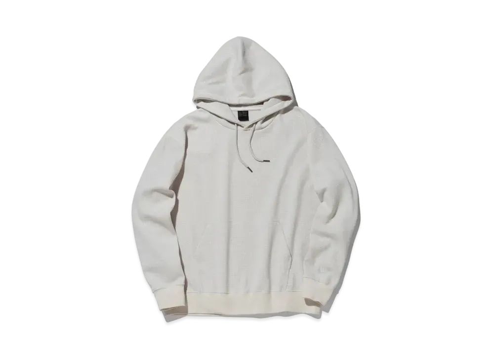 NEW ERA BLACK LABEL FW23 Oversized Waffle Pullover Hoodie "Stone"