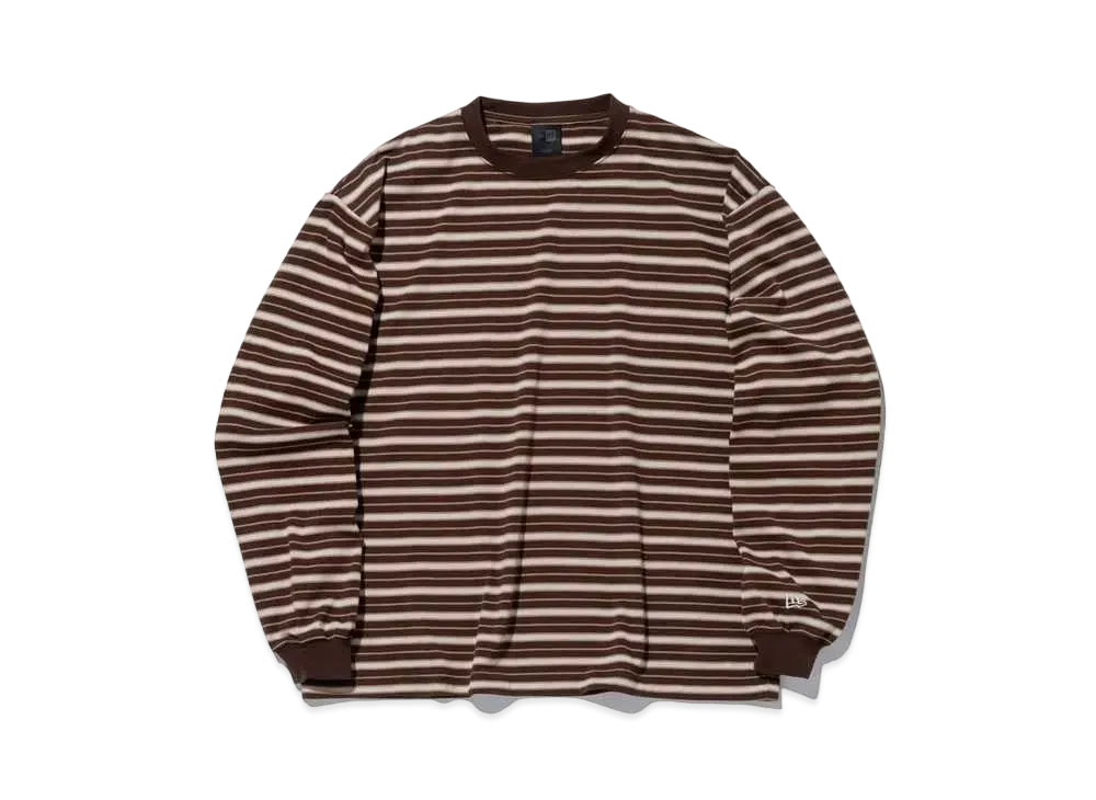 NEW ERA BLACK LABEL FW23 Long Sleeve Oversized Border T-shirt "Walnut"