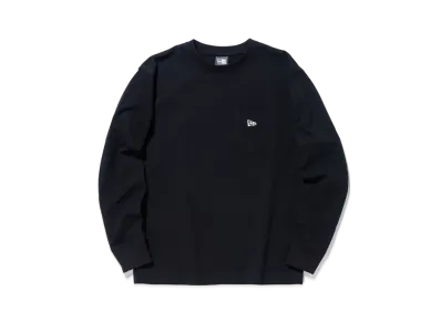 NEW ERA BLACK LABEL FW23 Flag Logo Long Sleeve Pocket T-Shirt "Black"