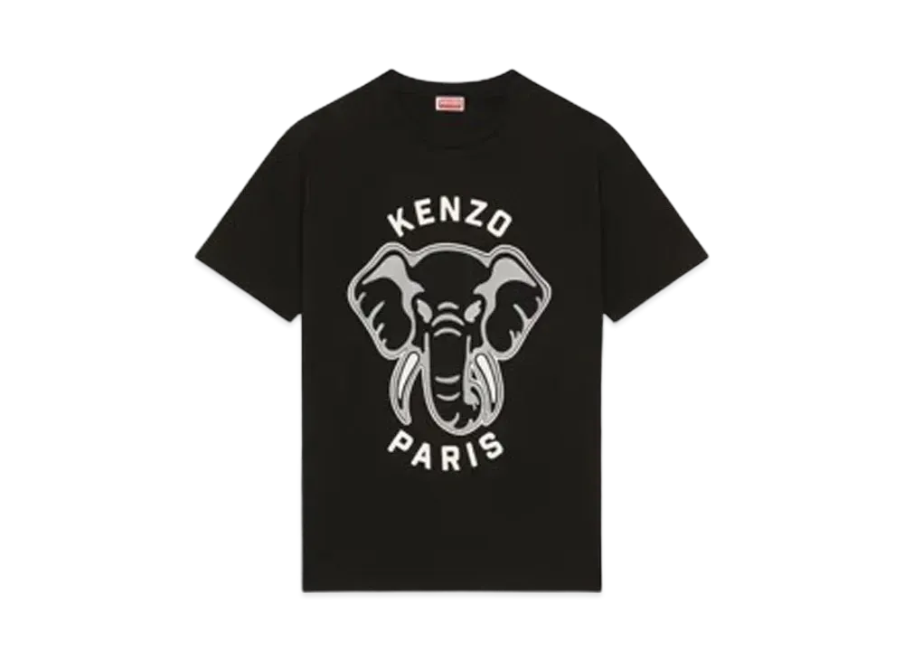 KENZO 'VARSITY JUNGLE' Elephant Oversized T-Shirt Men's "Black"