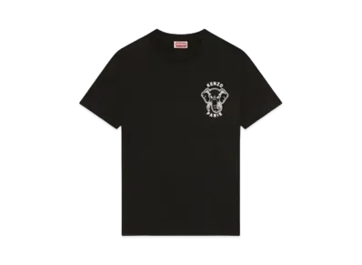 KENZO Women's 'VARSITY JUNGLE' Elephant T-shirt "Black"