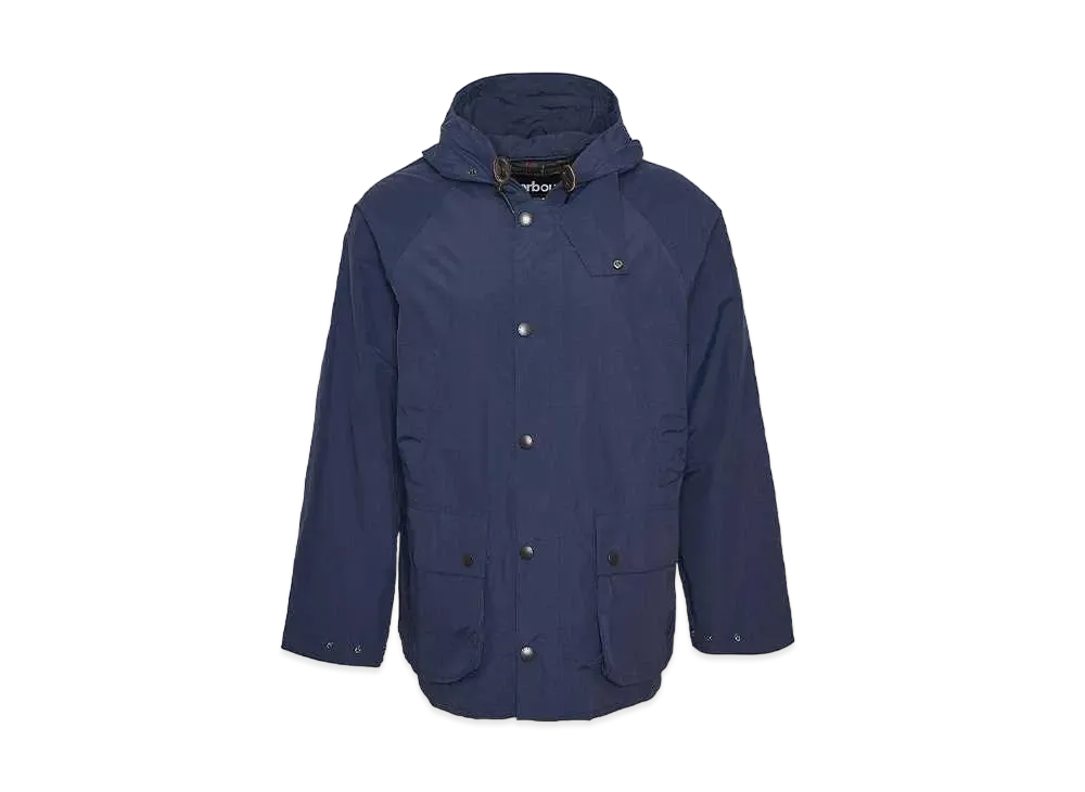 Barbour Bedale Nylon Hooded Jacket "Navy"