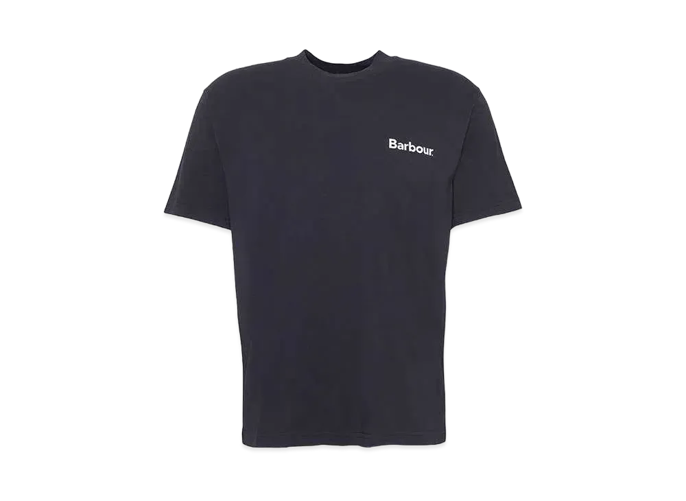Barbour Strowell Logo Relaxed Fit T-Shirt "Black"